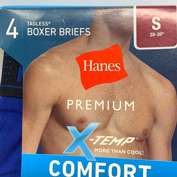 Hanes Men's Premium X-Temp Tagless Boxer Briefs Size Small 28-30" - Picture 3 of 6